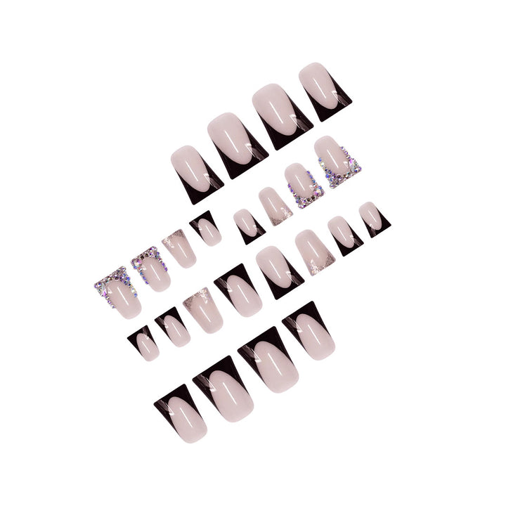 Elegant Rhinestone-Embellished Nail Extensions Stornfield