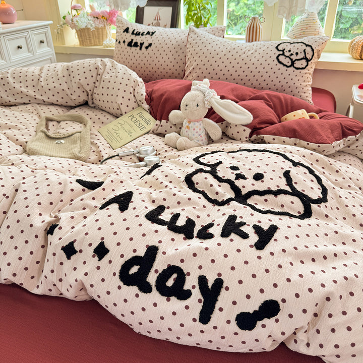 Playful Polka Dot Comforter Set