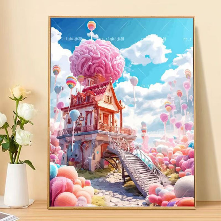 Whimsical Fantasy Landscape Art Canvas Stornfield