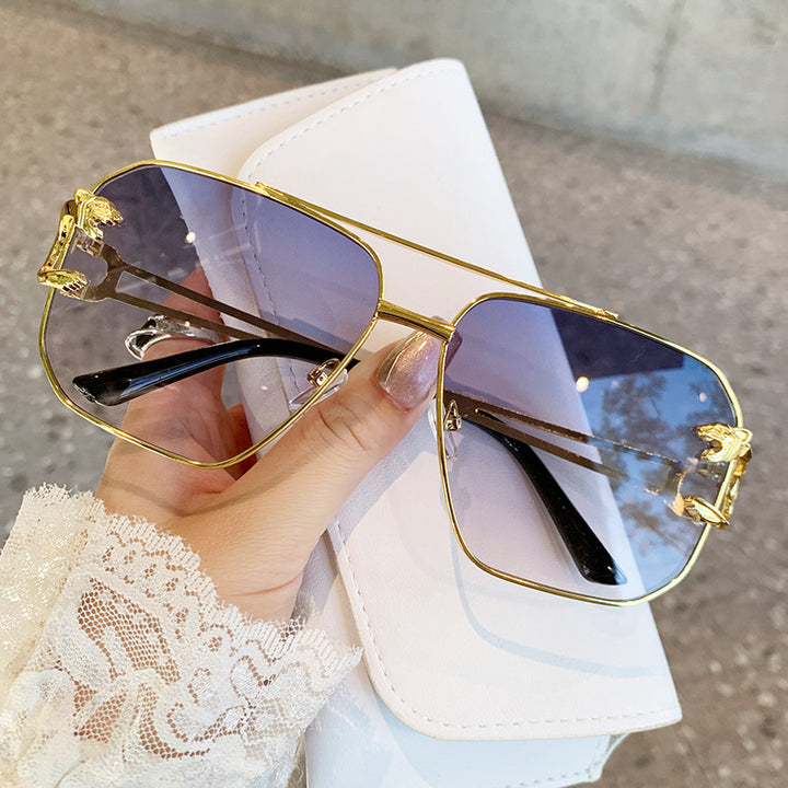 Ladies square sunglasses with luxurious metal frame Stornfield
