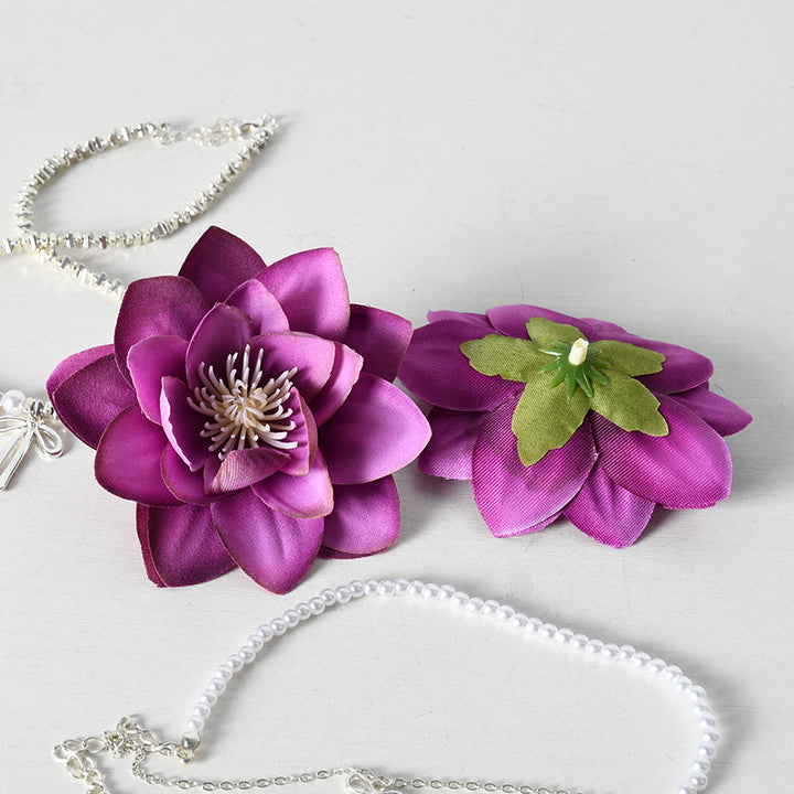 Elegant Silk Floral Hair Accessories