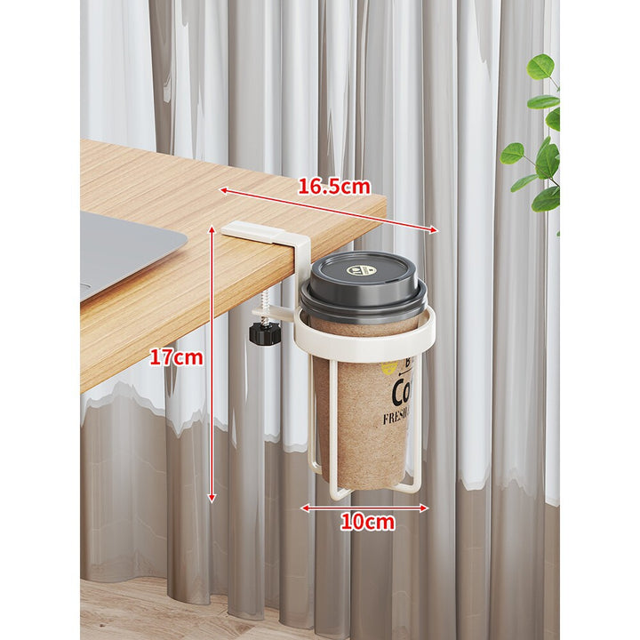 Clamp-On Desktop Cup and Bottle Holder