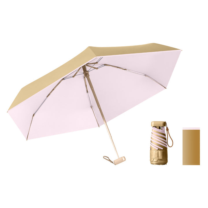 Women's UV Protection Folding Umbrella with Stable Construction and Ergonomic Handle Stornfield