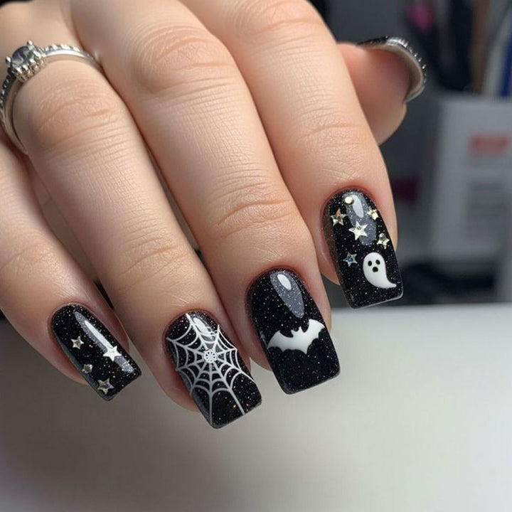 Halloween-Themed 3D Fungal Acrylic Nail Art Set Stornfield