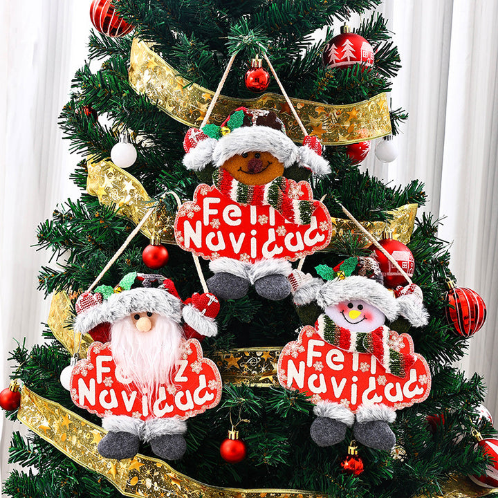 Festive Christmas tree decoration with snowman motif Stornfield