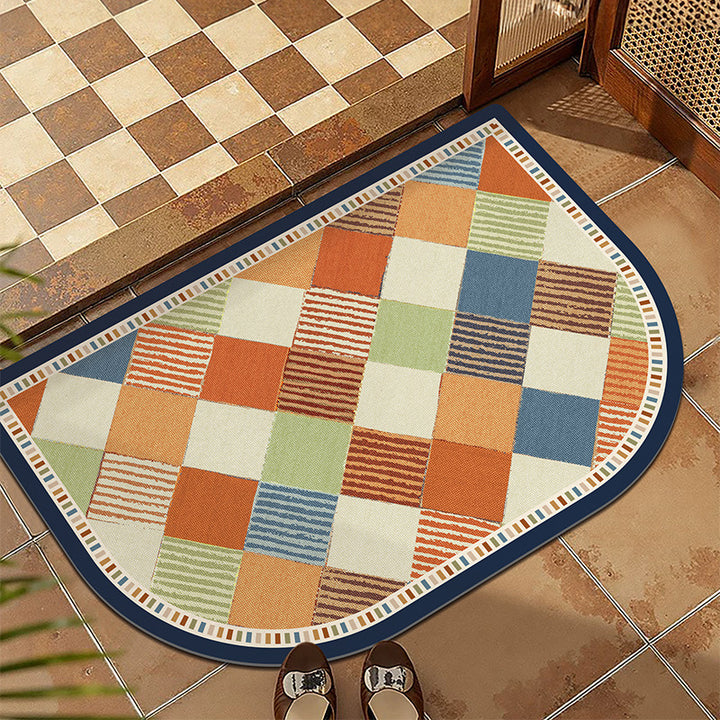 Plush Patterned Entrance Mat