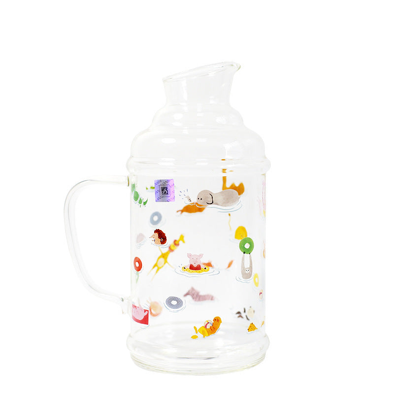 Ladies Glass Jug with enchanting Animal Motifs Stornfield