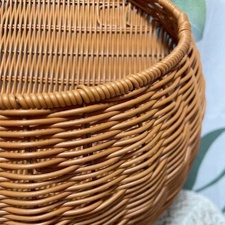 Women Handmade Woven Basket with Handle Stornfield