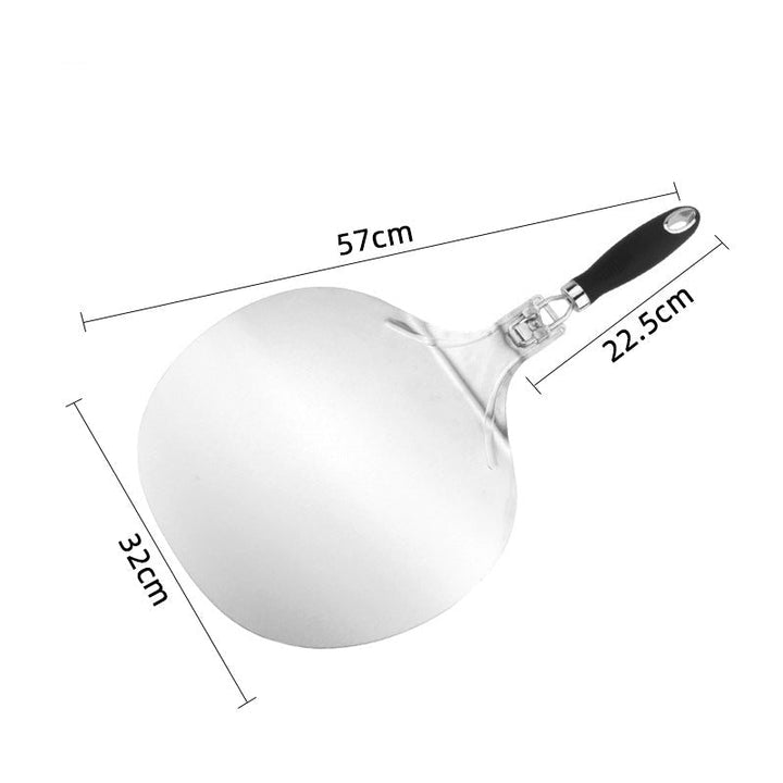 Foldable Nonstick Pizza Peel with Locking Silicone Grip Stornfield
