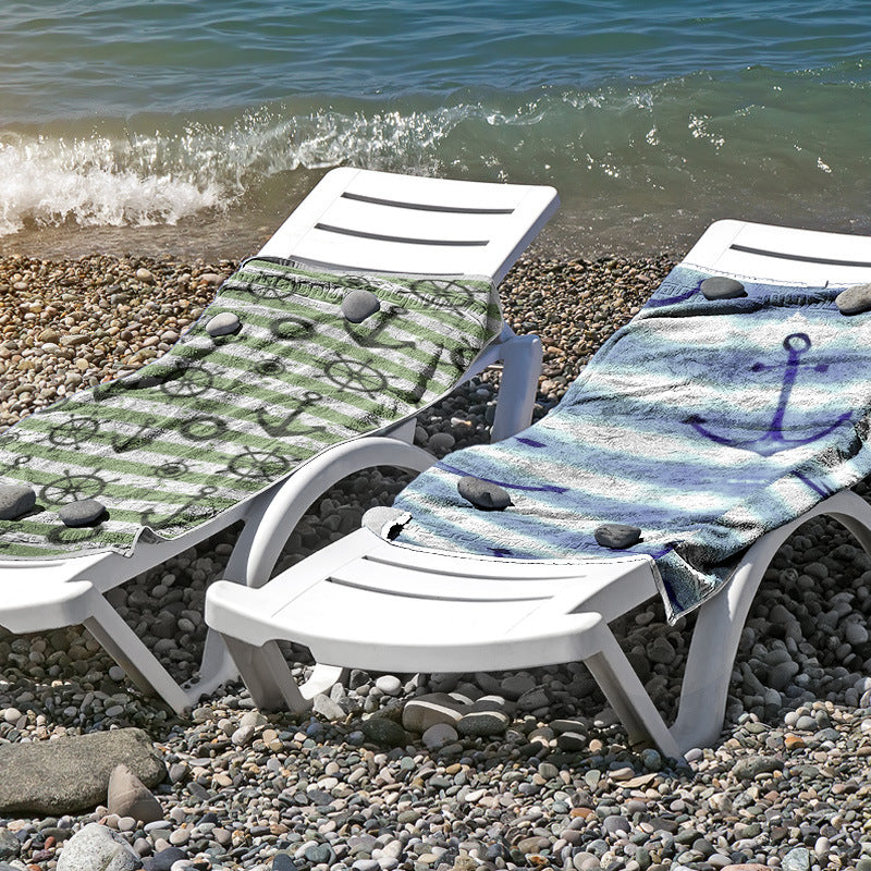 Beach towel made of skin-friendly microfiber with a creative pattern mix Stornfield