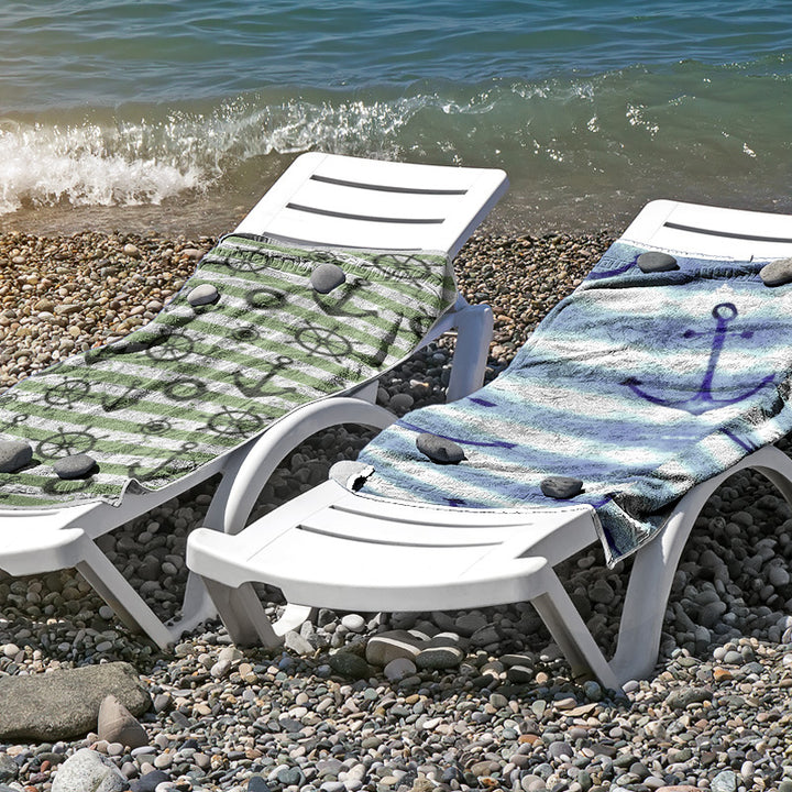 Beach towel made of skin-friendly microfiber with a creative pattern mix Stornfield