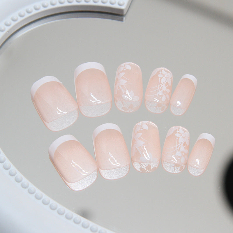 Floral Design Press-On Nail Tips Stornfield