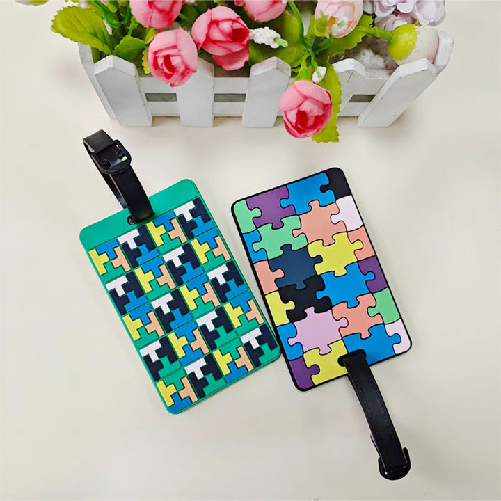 Unisex Geometric Patterned Luggage Identifier Stornfield