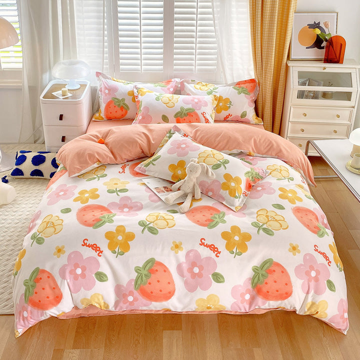 Comforting Bunny Print Bedding Set