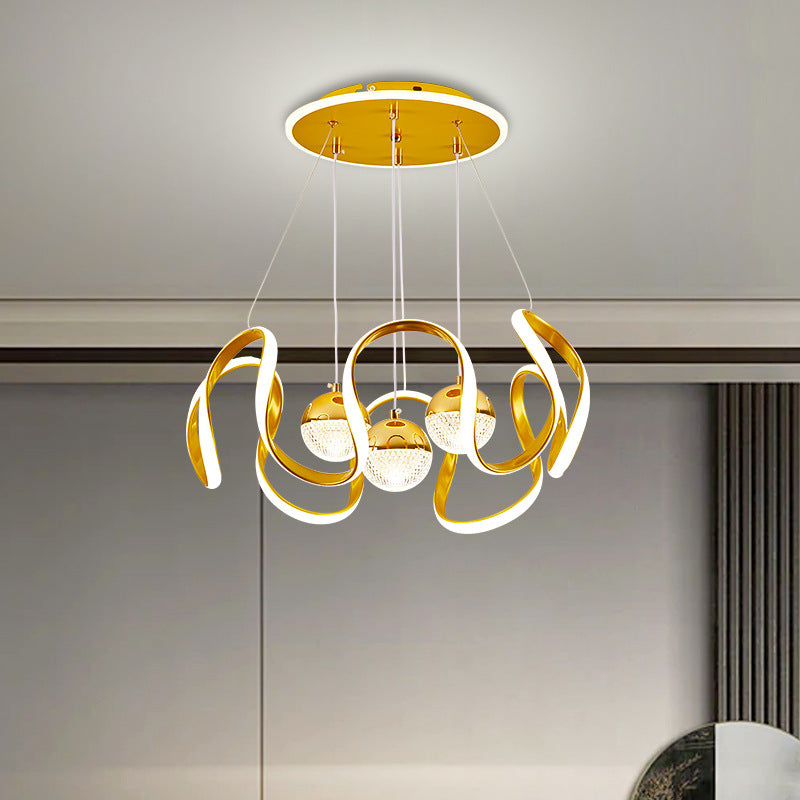 Artistic LED Cluster Chandelier