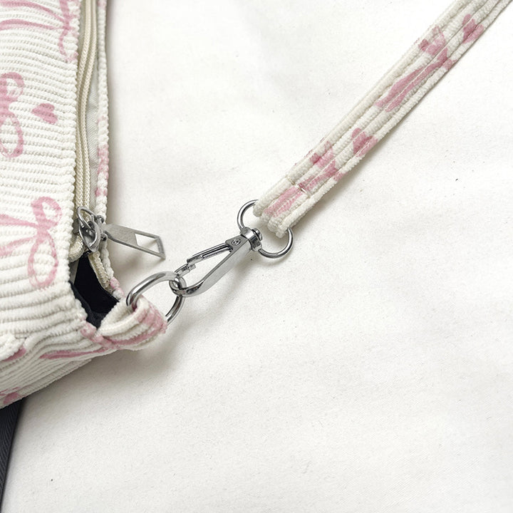 Cute Bow-Patterned Micro Crossbody Bag