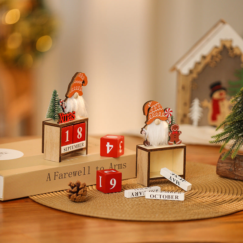 Decorative Christmas gnome with calendar Stornfield