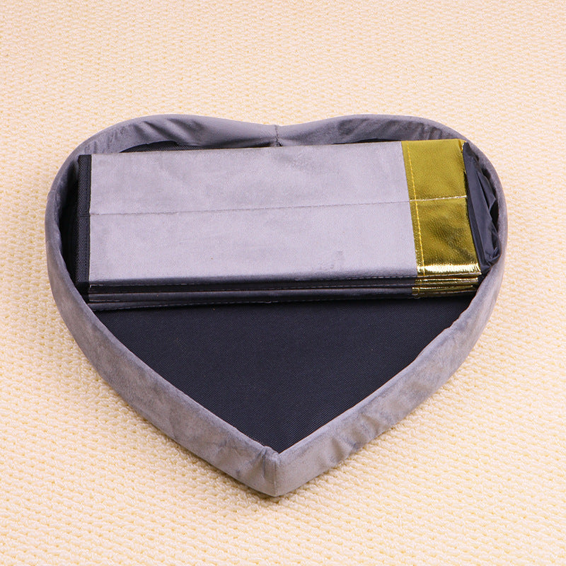Stylish Heart-Shaped Storage Ottoman Stornfield