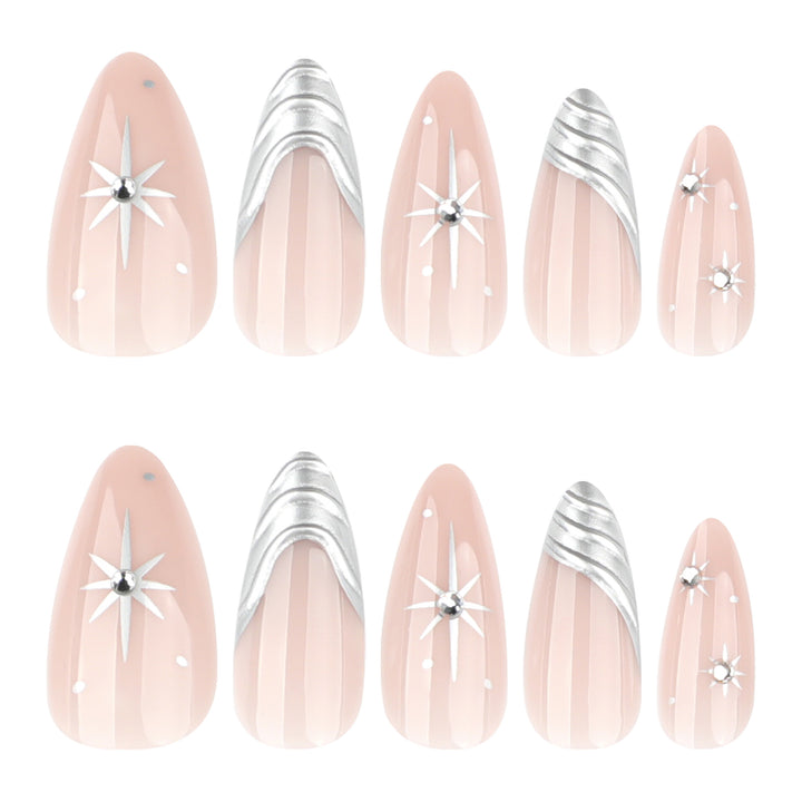 Artistic nail extensions with delicate designs Stornfield