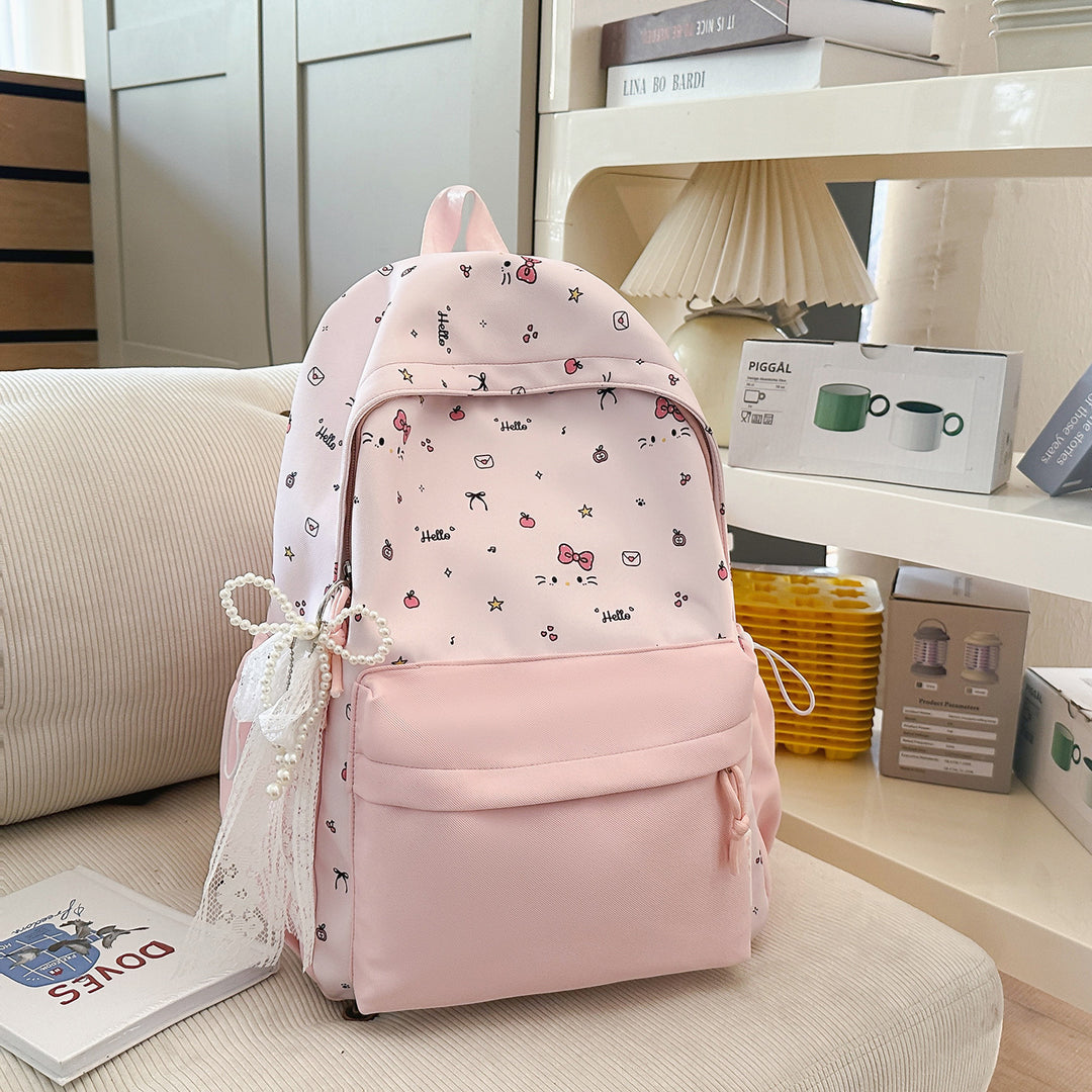 Cute Character Print Backpack Stornfield