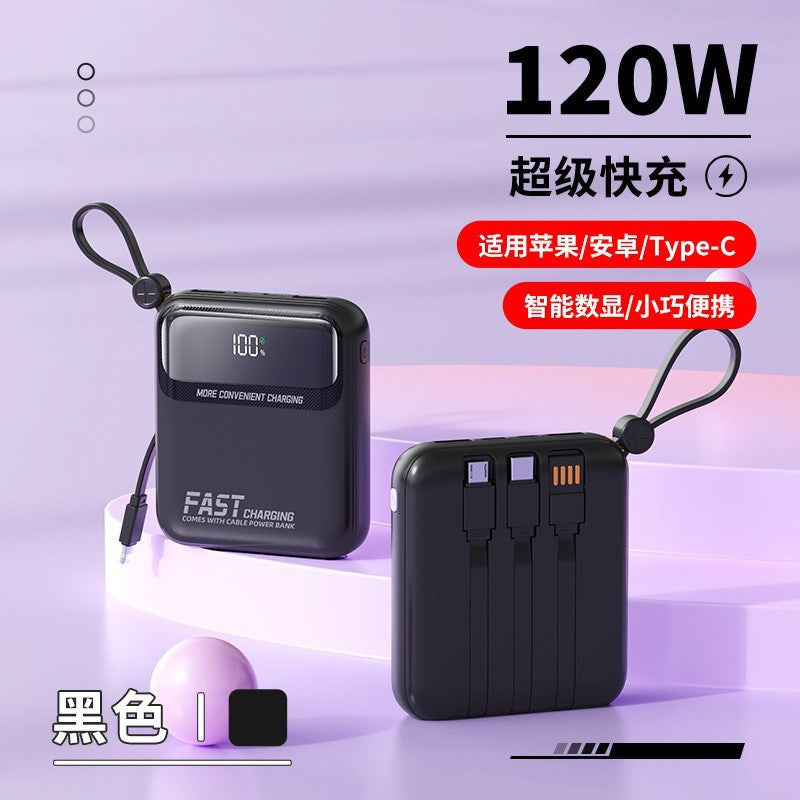 Portable power bank with integrated cables and multifunctional charging port Stornfield