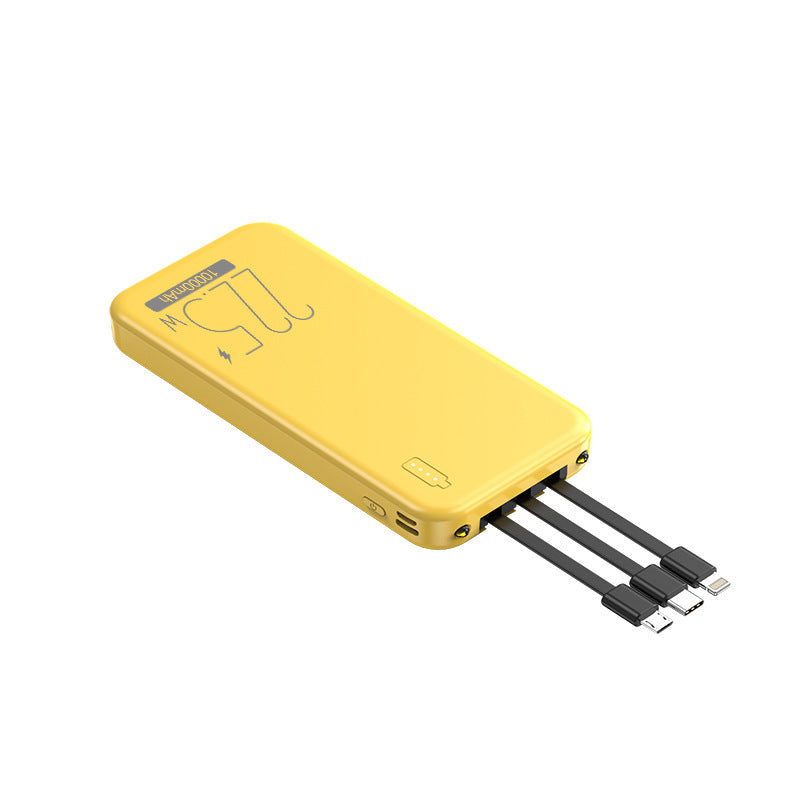 Power bank with integrated multifunctional cables Stornfield