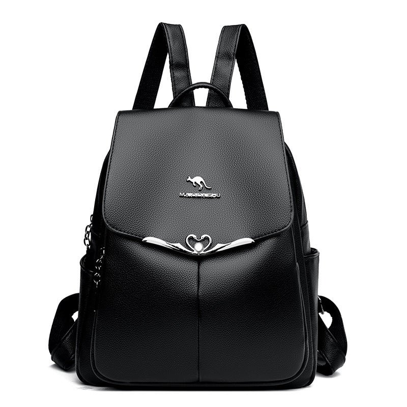 Stylish Heart Accented Backpack