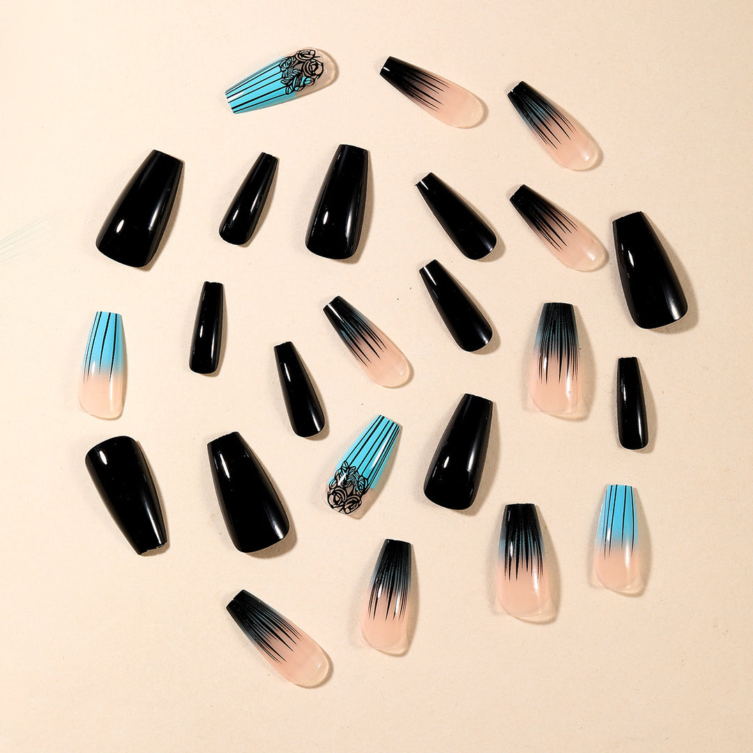 Ombre Gradient Acrylic Nail Art Stornfield
