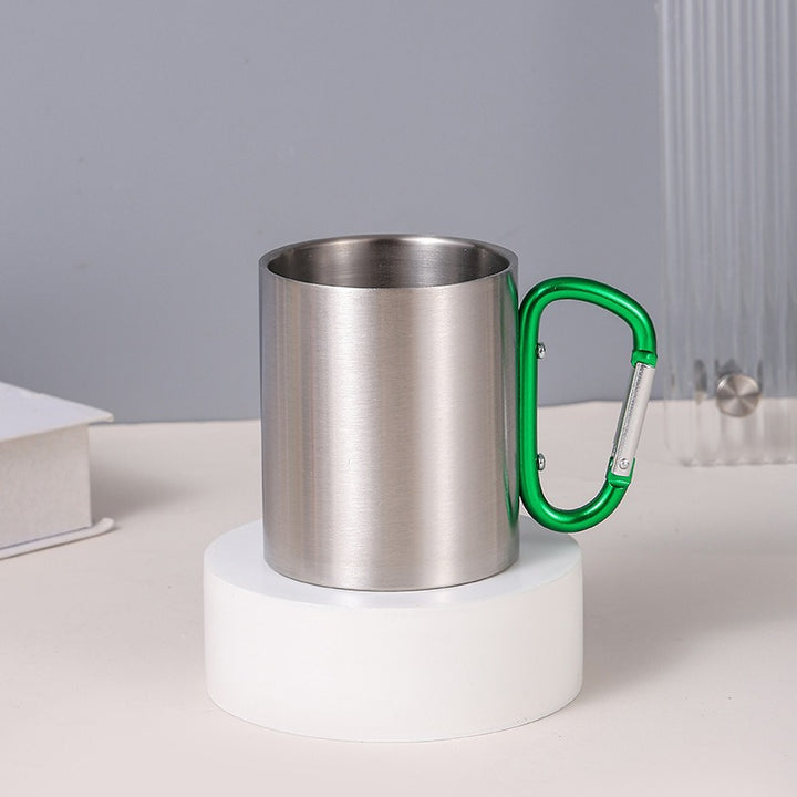 Women's Stainless Steel Coffee Mug with Carabiner Handle Stornfield
