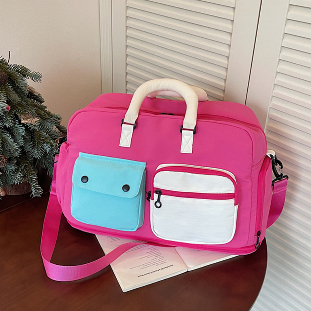 Sporty travel bag with multifunctional outer pockets Stornfield