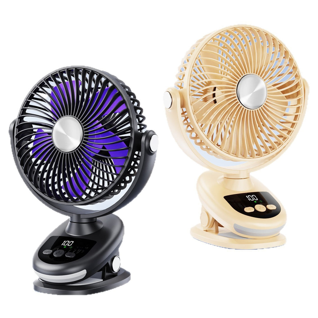 Unisex Portable Table Fan with LED Display and Touch Control Stornfield