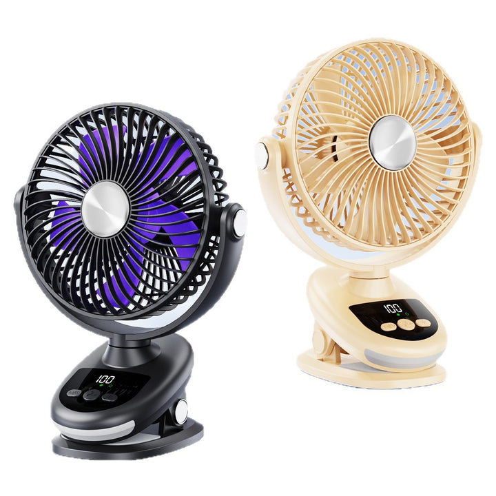 Unisex Portable Table Fan with LED Display and Touch Control Stornfield