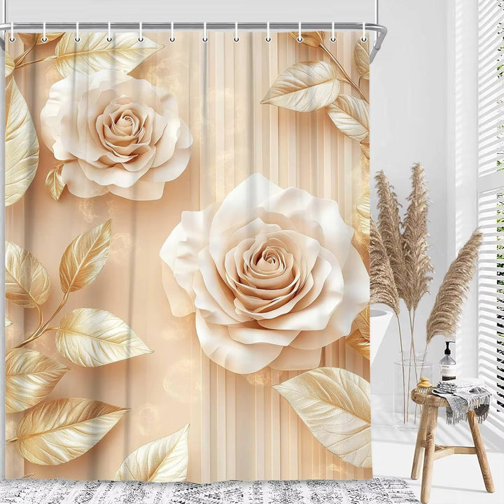 Floral Embossed Shower Curtain Stornfield