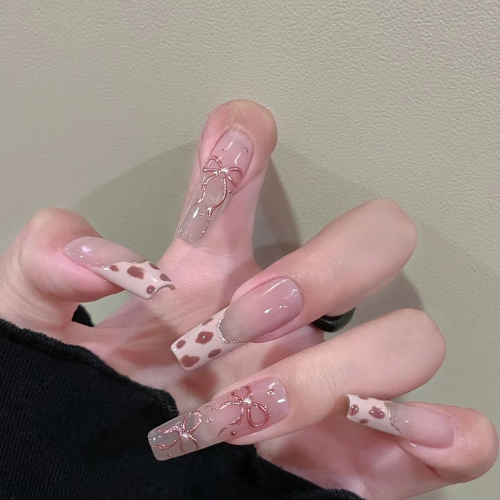 Glossy Gel Press-On Nail Set