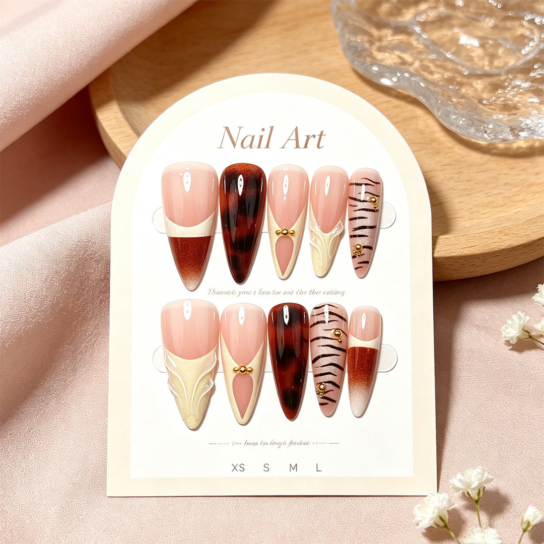 Artistic Press-On Nail Extensions