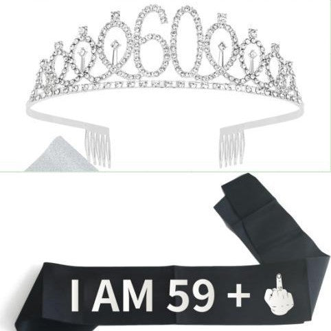 Ladies Glittering Crown with Swarovski Stones Stornfield