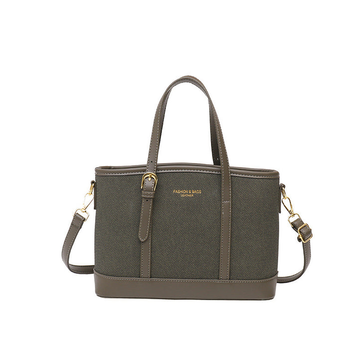 Stylish Herringbone Pattern Tote Bag