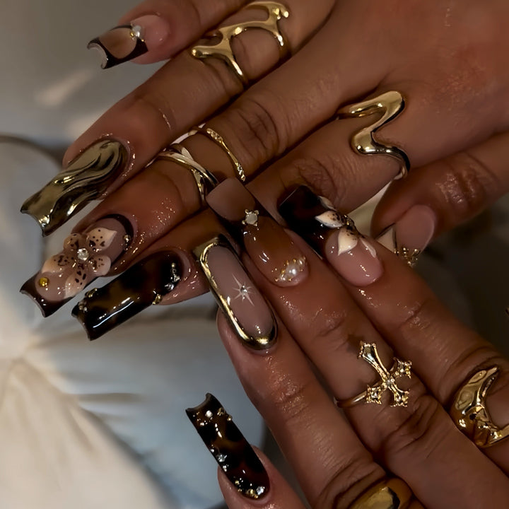 Ornate Press-On Nail Art Extensions Stornfield