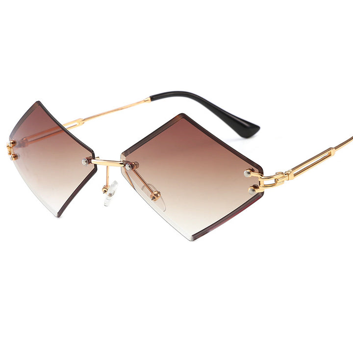 Ladies fashionable geometric sunglasses with mirrored lenses Stornfield