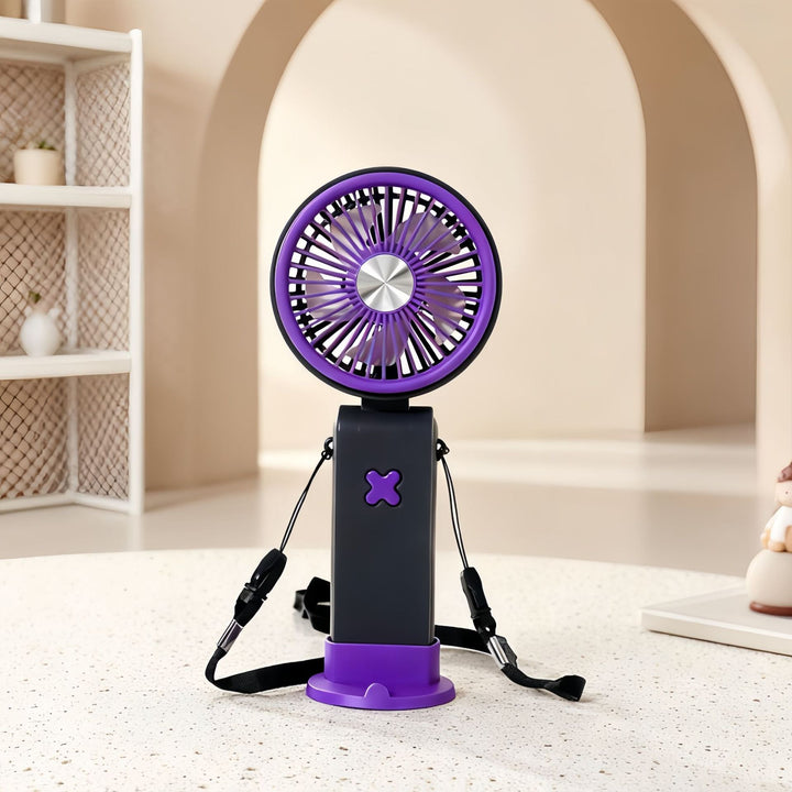 Ladies Portable Hand Fan with USB Connection and Flexible Carrying System Stornfield