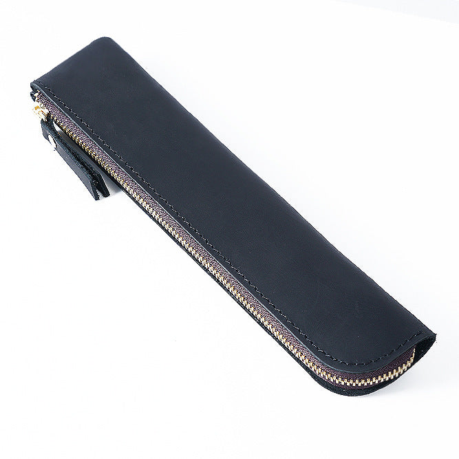Leather Zippered Pencil Case  1790590109
