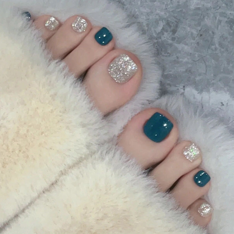 Decorative Crystal-Embellished Press-On Nails Stornfield