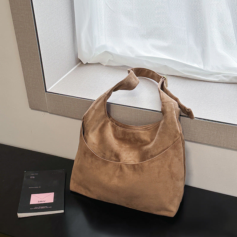 Suede Hobo Bag