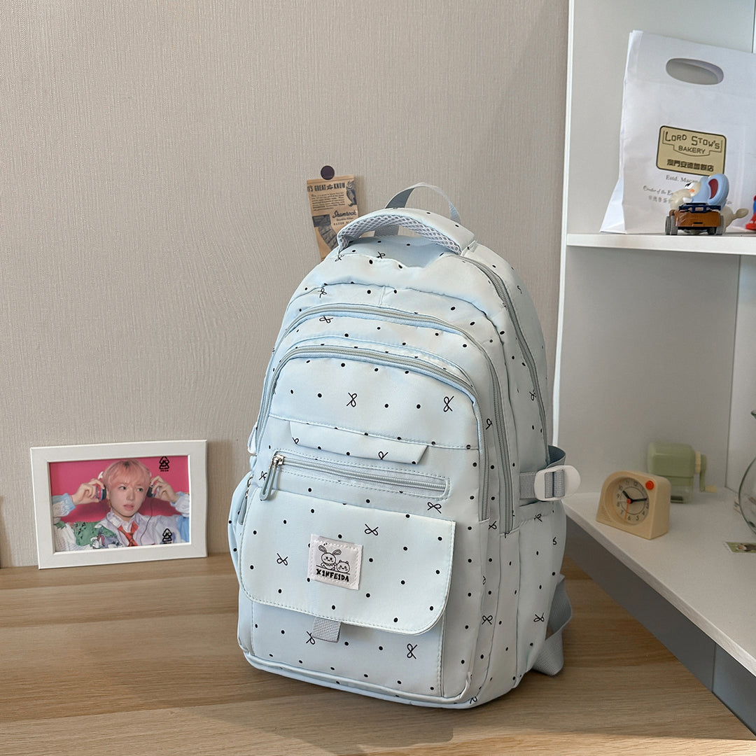 Multi-Pocket Patterned Backpack Stornfield