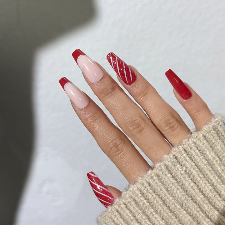 Long Elegant Press-On Nail Set Stornfield