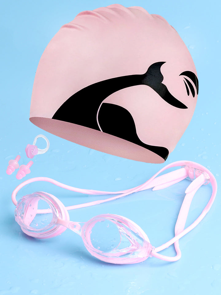 Swimming goggles with adjustable head strap and comfort nose piece Stornfield