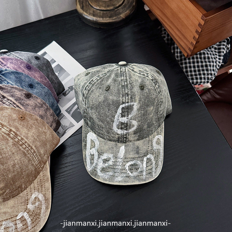Women's Distressed Denim Adjustable Baseball Cap Stornfield