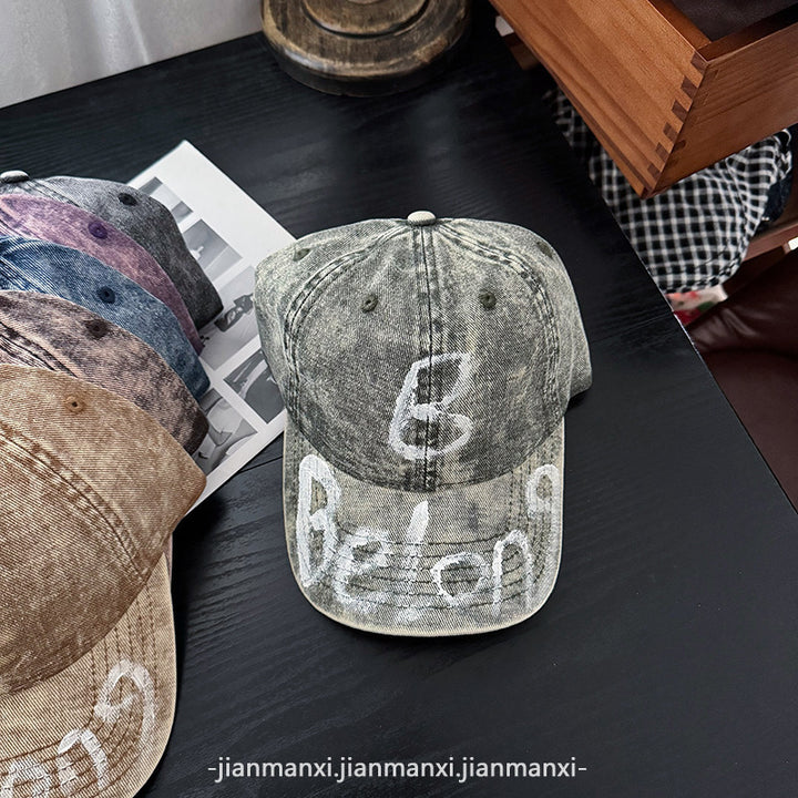Women's Distressed Denim Adjustable Baseball Cap Stornfield