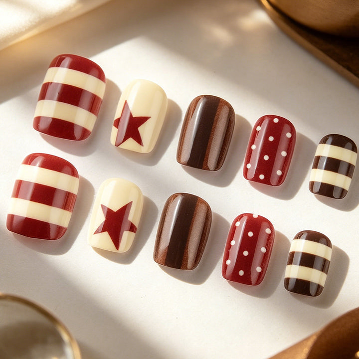 Festive Geometric Nail Art Set Stornfield