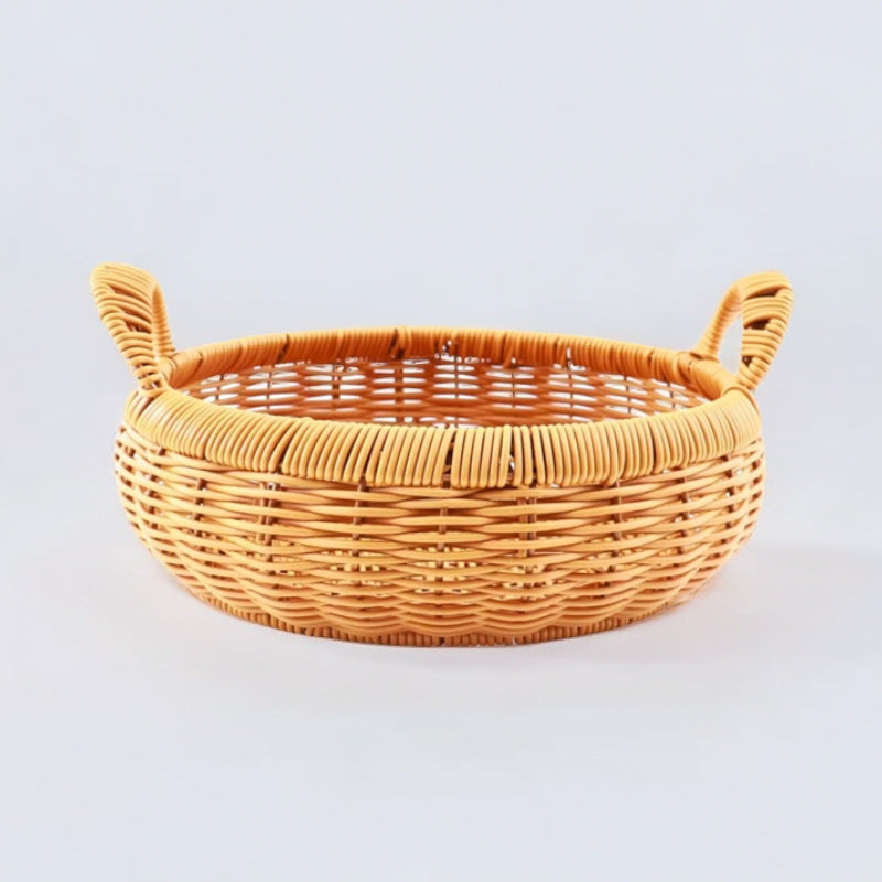 Women's storage basket with handle made of willow Stornfield